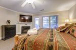 Lower Level Master Suite with King Bed, Gas Logs & Kitchenette